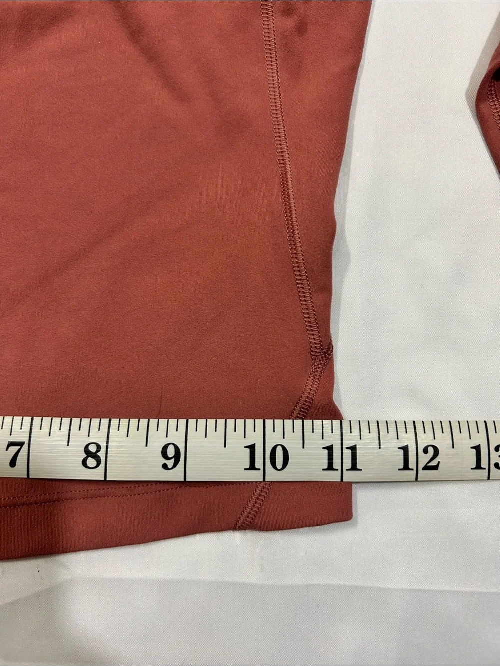 lululemon athletica Long Sleeve V-Neck Top in Rust Red